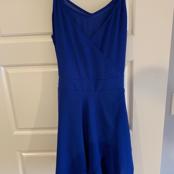 Cobalt Blue Express Chiffon Romper - Picture 2 of 4